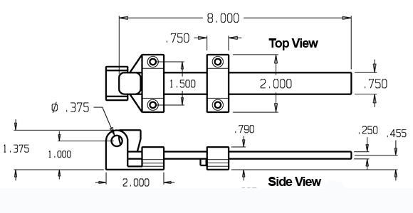 Don-Jo 1582-626 padlock slide bolt size