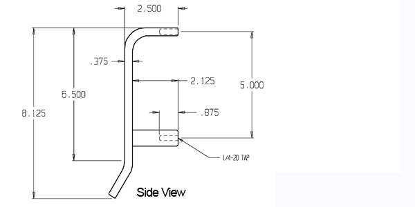 Don-Jo 42 Door Pull size