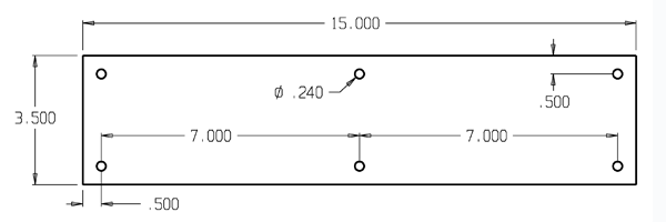 Don-Jo 70-628 Aluminum Push Plate