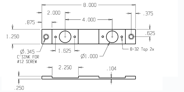 Don-Jo CV-8624 mortise conversion plate size