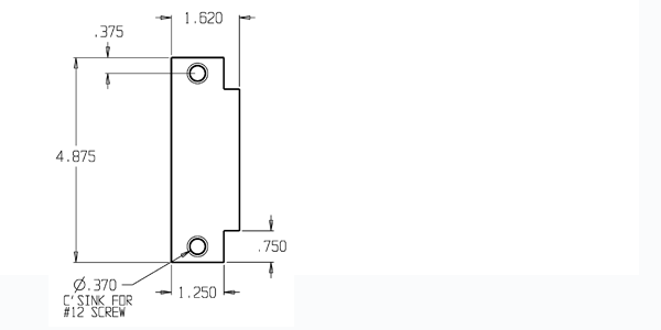 Don-Jo FS-260 frame filler plate size