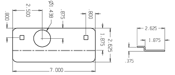 Don-Jo GLP-307 Security Latch Guard size