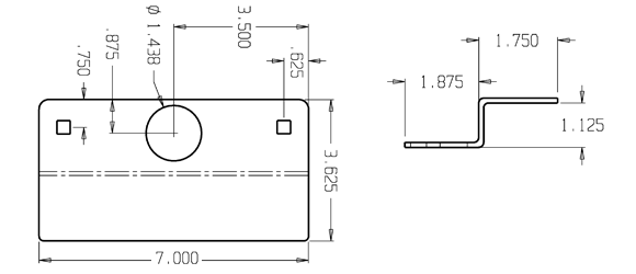 Don-Jo OLP-2650 Security Latch Guard size