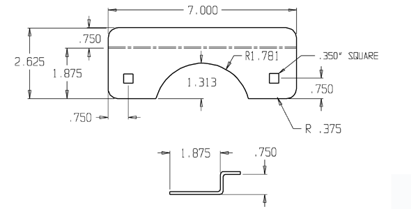 Don-Jo OSLP-107-630 Security Latch Guard size
