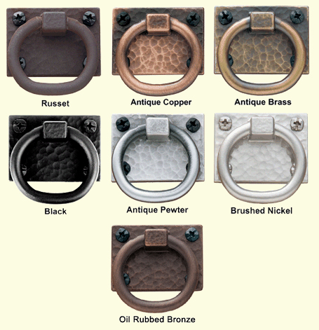 Acorn Iron finish color chart
