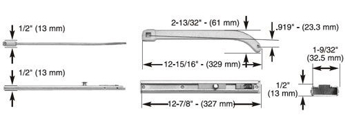 Global Door Controls Offset-Arm-2 Specifications