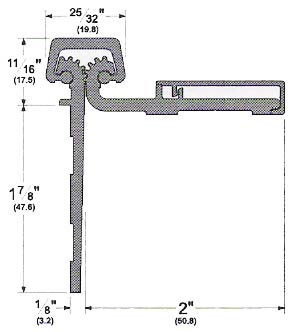 bommer half surface gear hinge dimensions