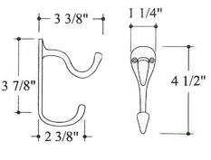 Hamilton CH-105 Hook Dimensions