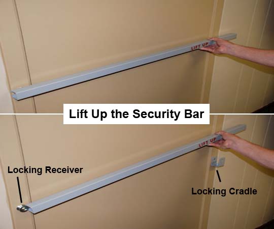 Inswing Door Security Bars