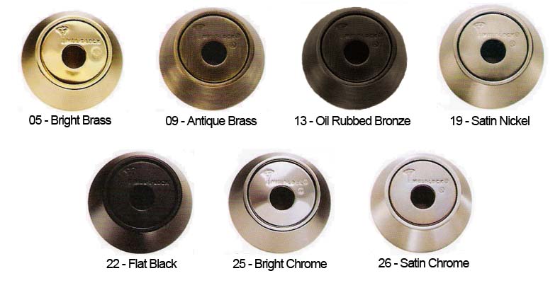 Mul-T-Lock door hardware finish color chart