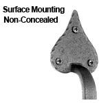 surface mounting door pulls